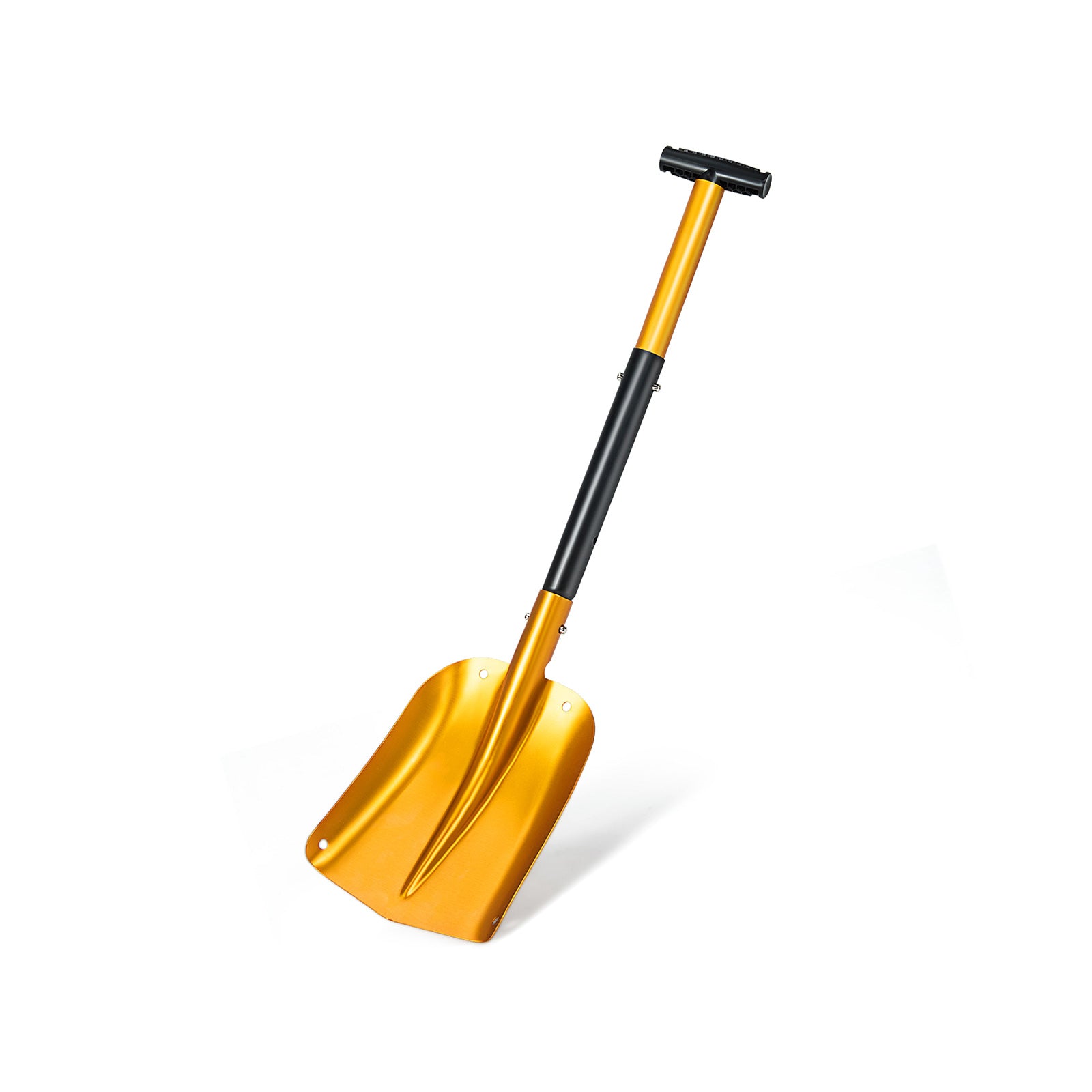 Adjustable Aluminum Snow Shovel with Anti-Skid Handle and Large Blade