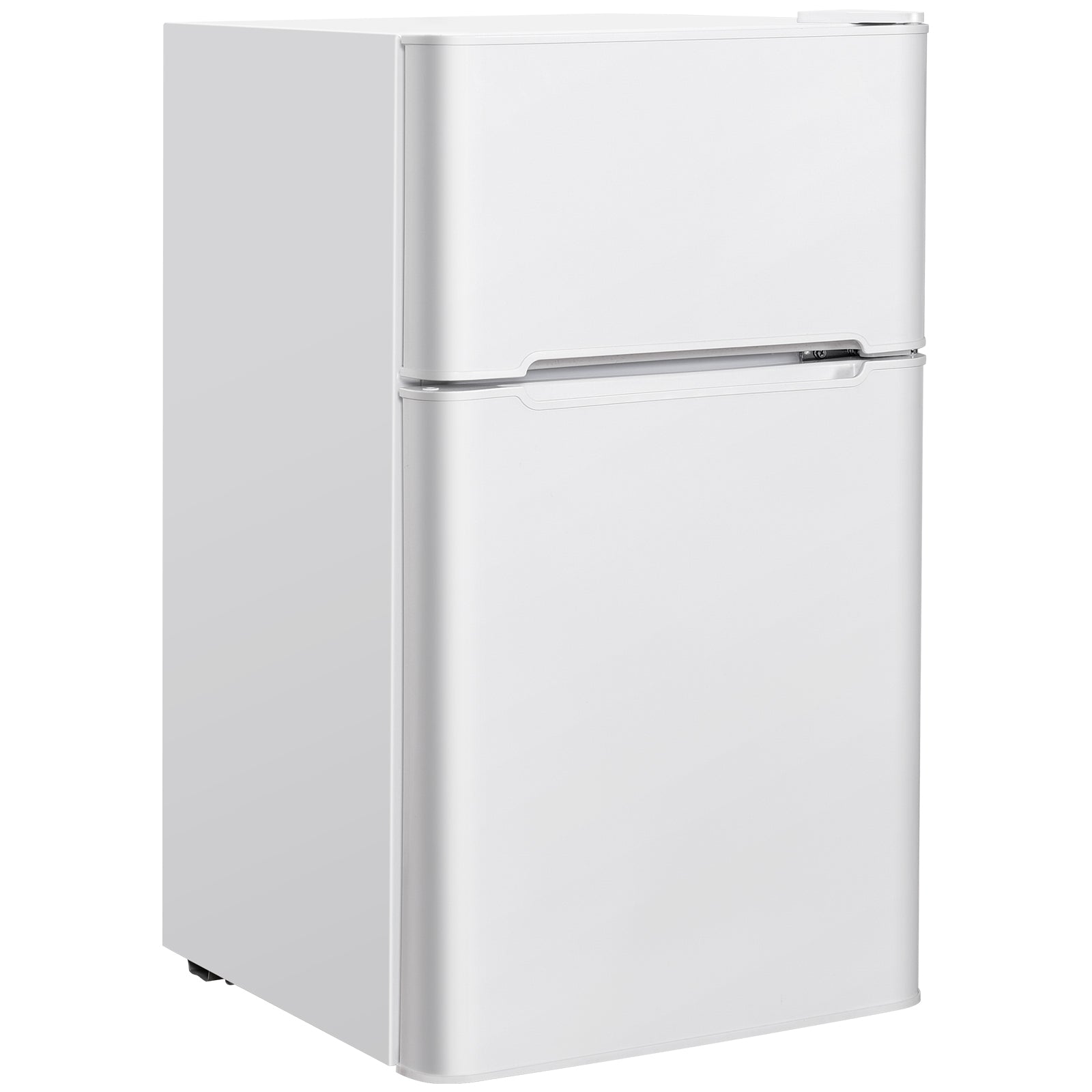 3.2 cu ft. Compact Stainless Steel Refrigerator-WhiteÂ