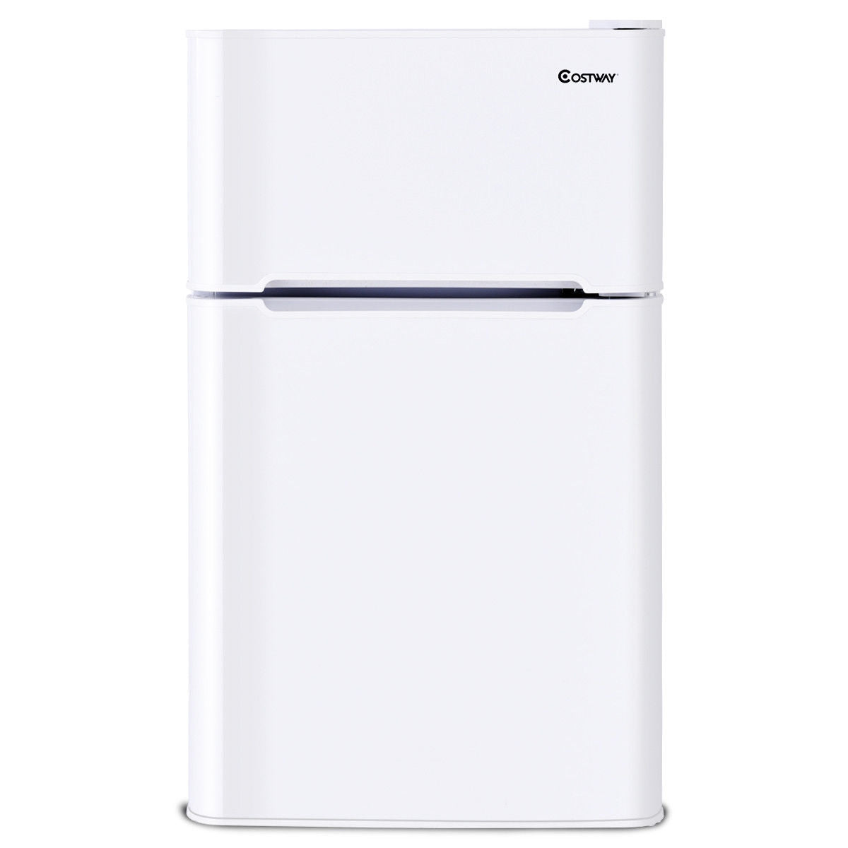 3.2 cu ft. Compact Stainless Steel Refrigerator-WhiteÂ