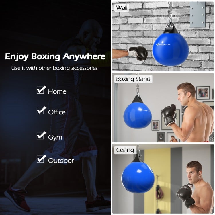 21 Inch Water Punching Bag with Adjustable Metal Chain
