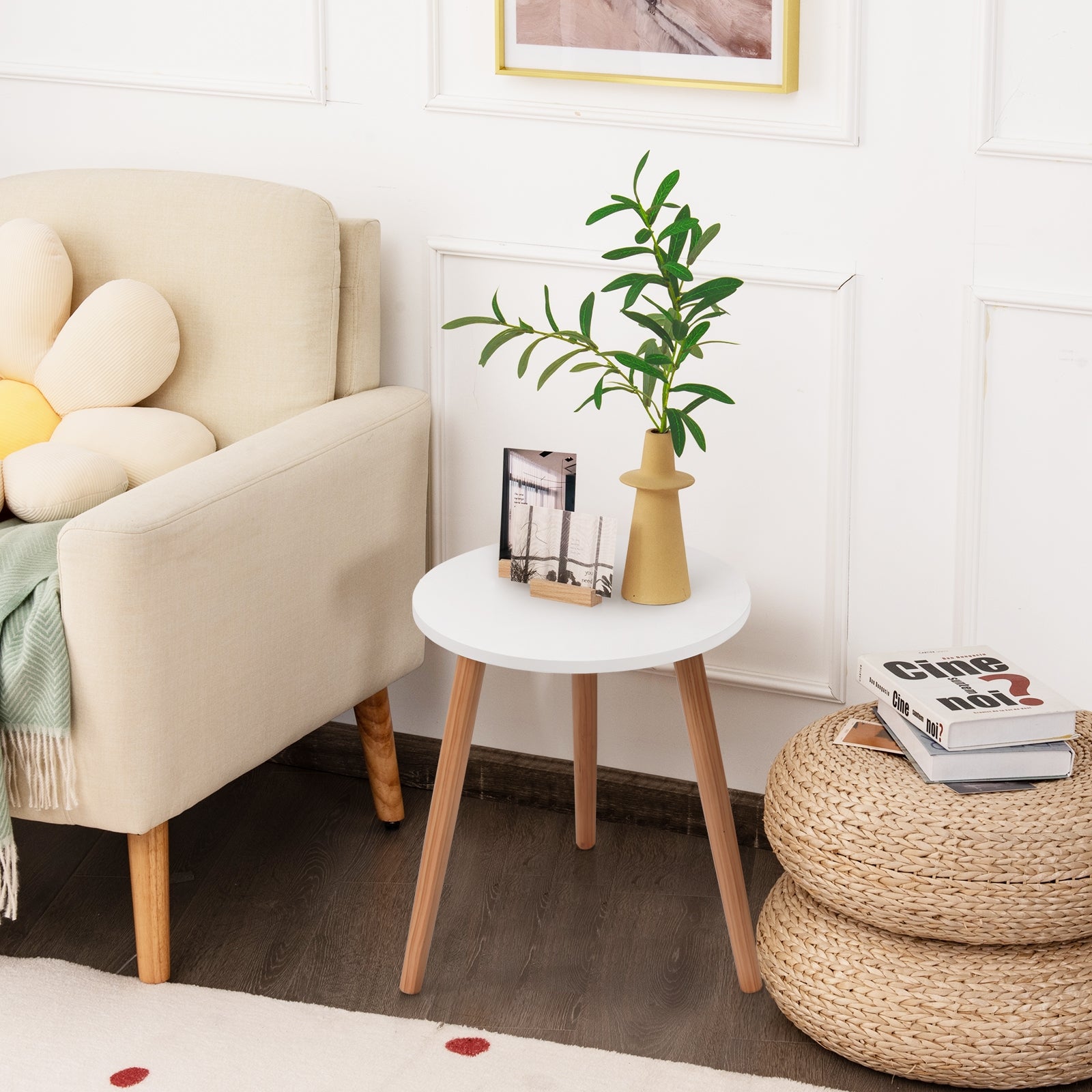 16 Inch Modern Round Coffee TableÂ