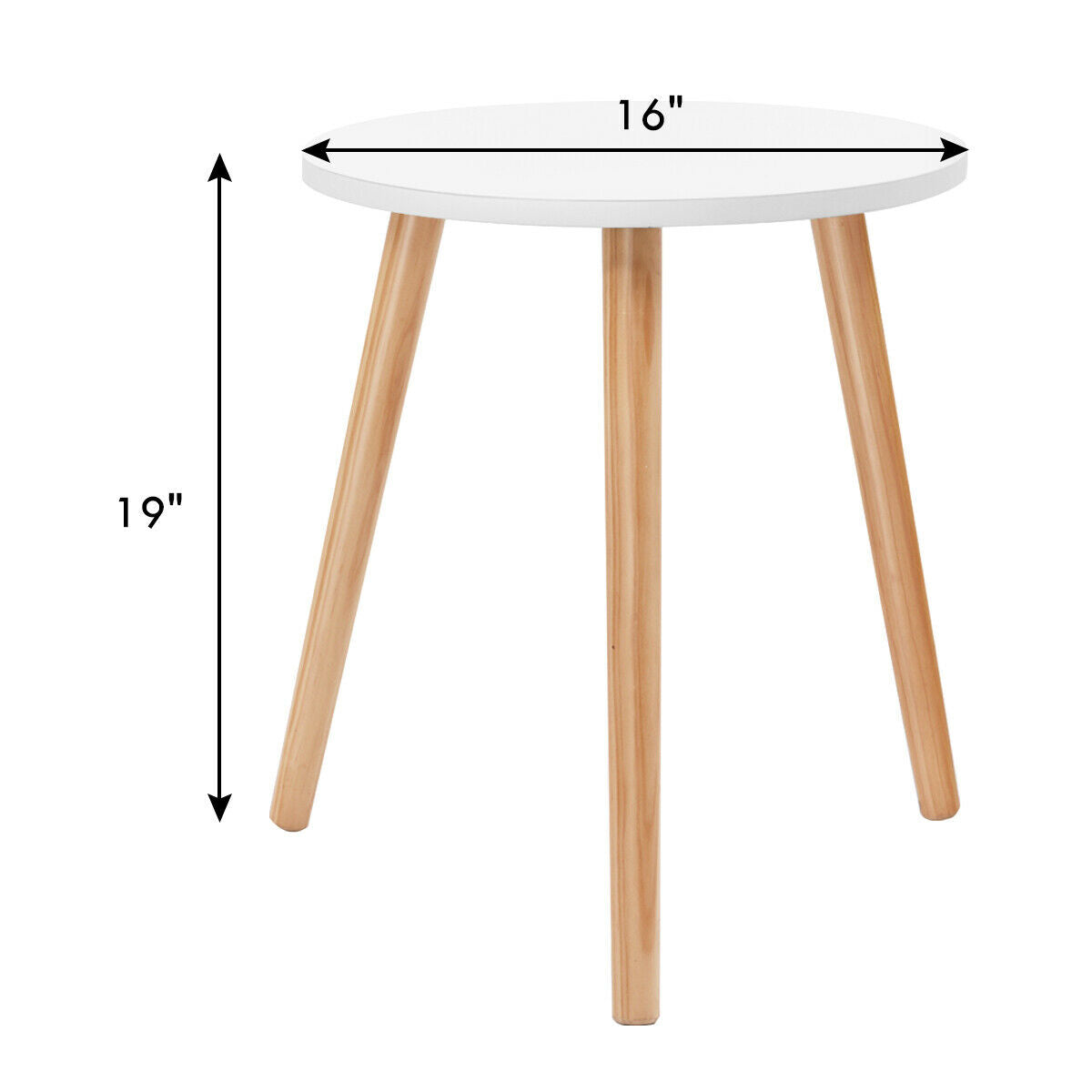 16 Inch Modern Round Coffee TableÂ