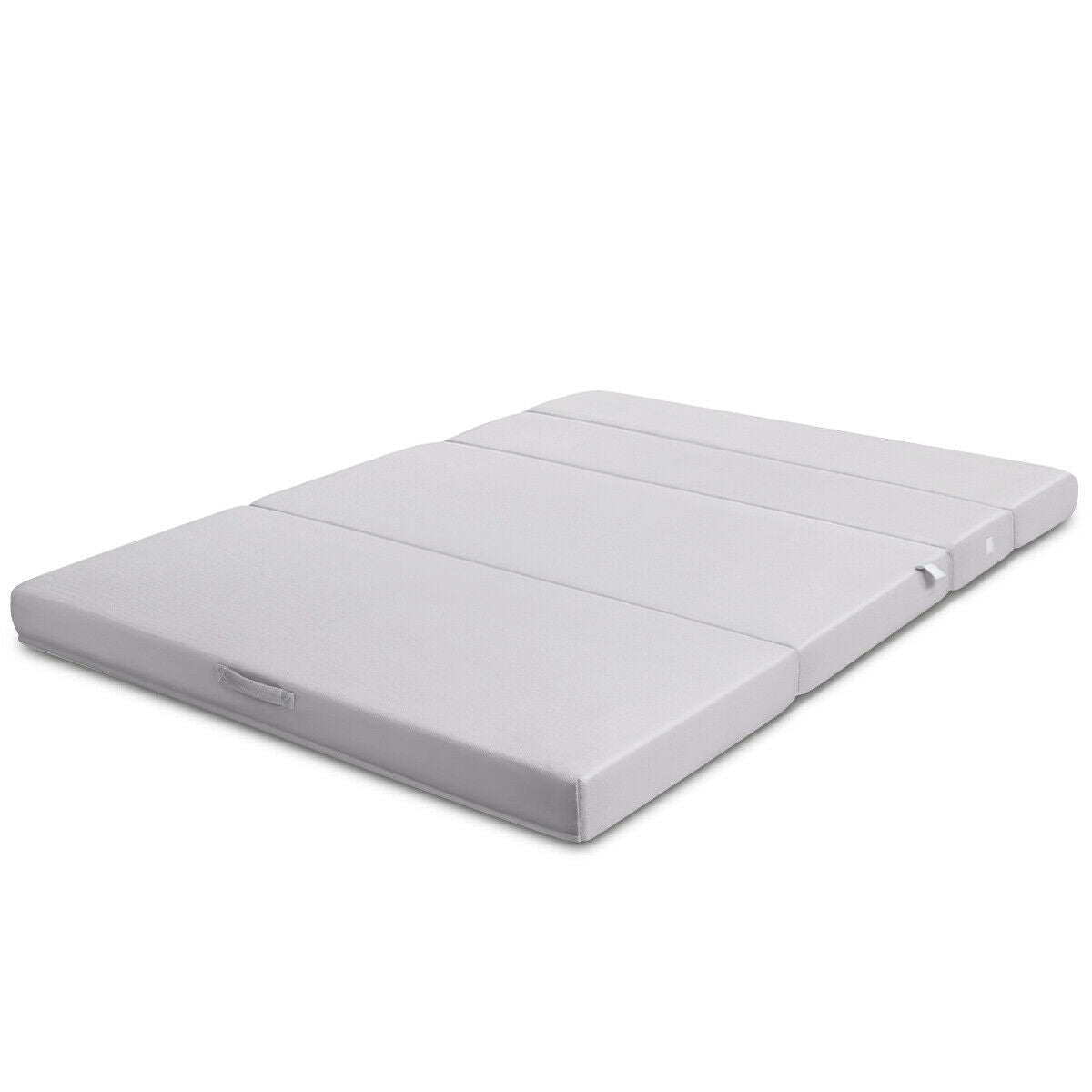 4 Inch Folding Sofa Bed Foam Mattress with Handles-Queen SizeÂ
