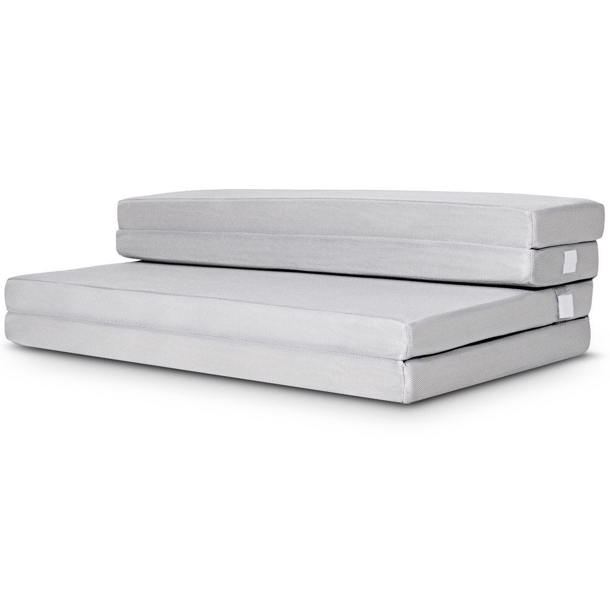 4 Inch Folding Sofa Bed Foam Mattress with Handles-Queen SizeÂ