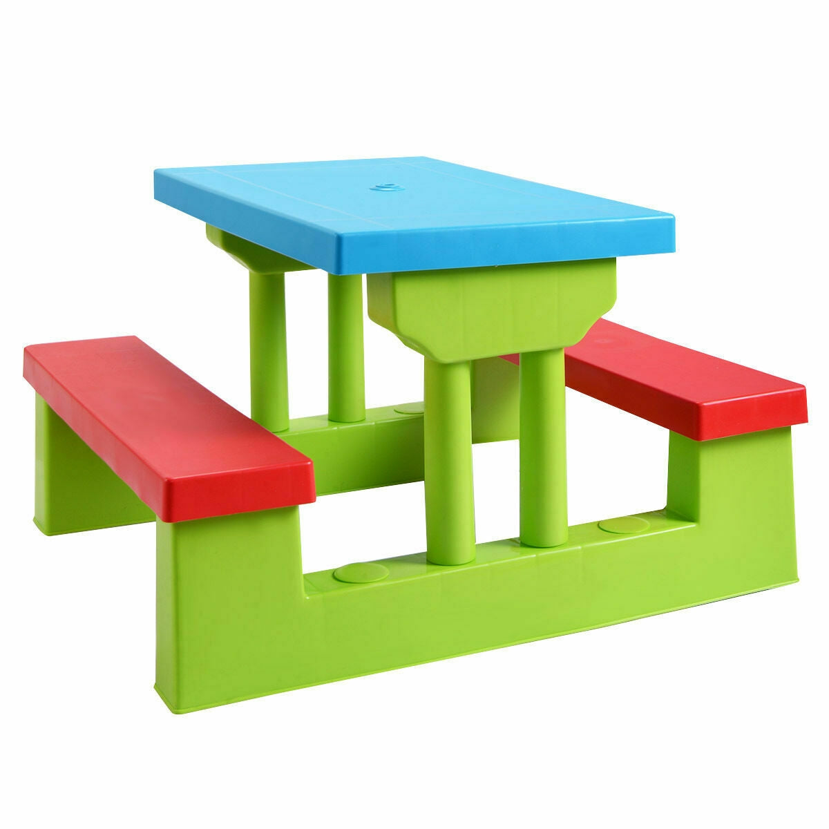 Kids Picnic Folding Table and Bench with UmbrellaÂ