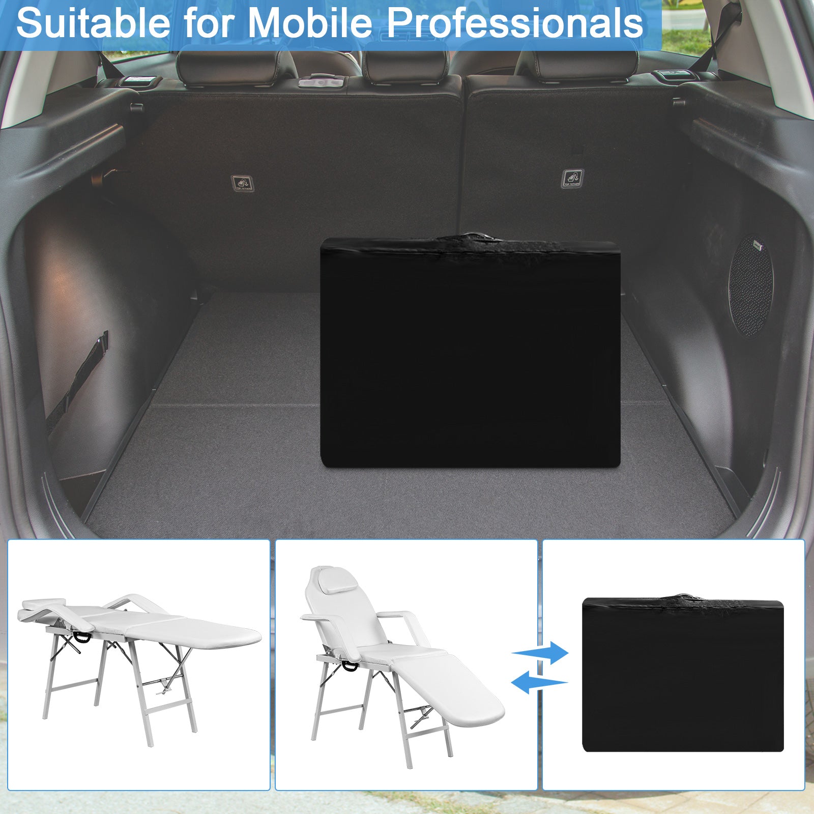 73 Inch Portable Tattoo Salon Facial Bed Massage TableÂ