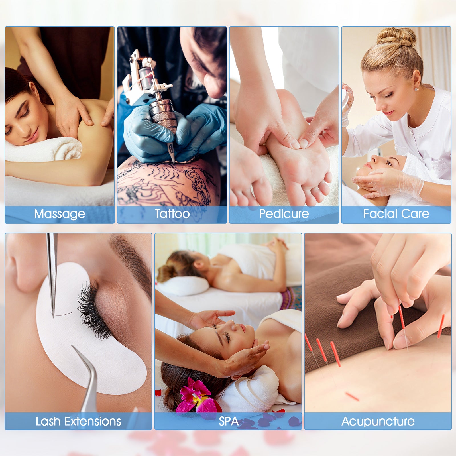 73 Inch Portable Tattoo Salon Facial Bed Massage TableÂ