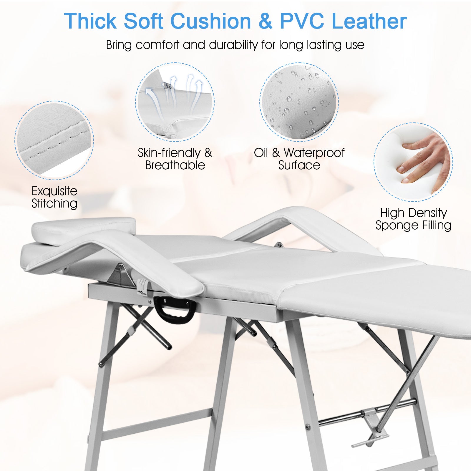 73 Inch Portable Tattoo Salon Facial Bed Massage TableÂ