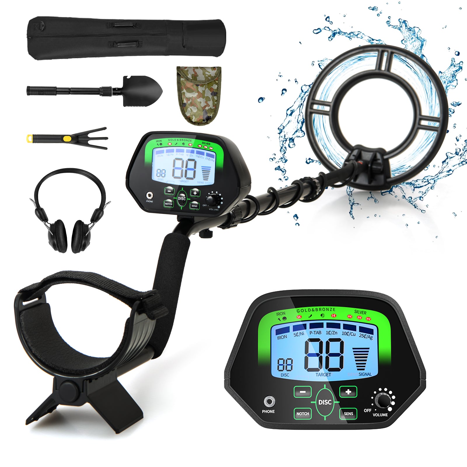 High Accuracy Waterproof Search Coil Metal DetectorÂ
