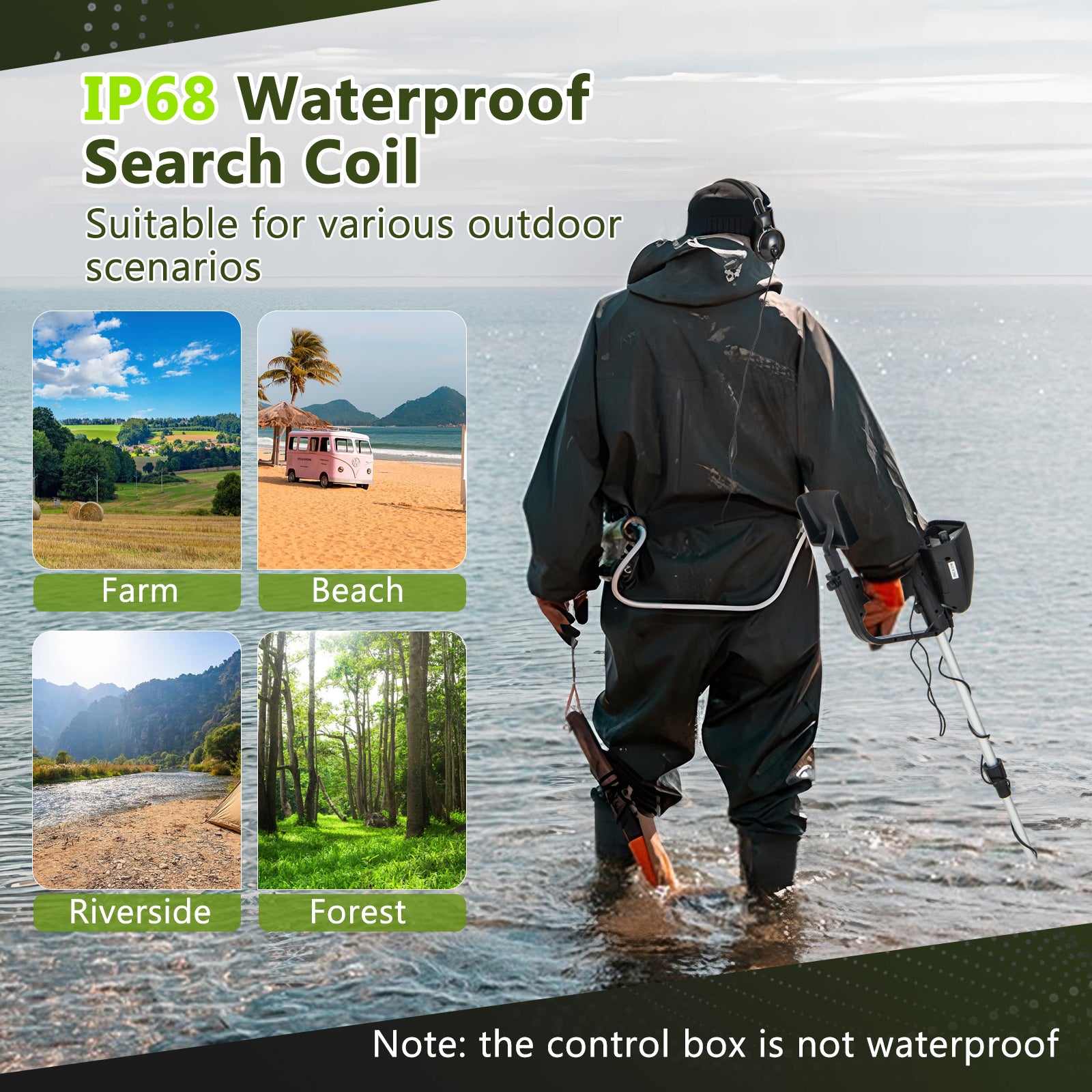 30.7 Inch Metal Detector with 2 Modes Adjustable Metal DetectorÂ