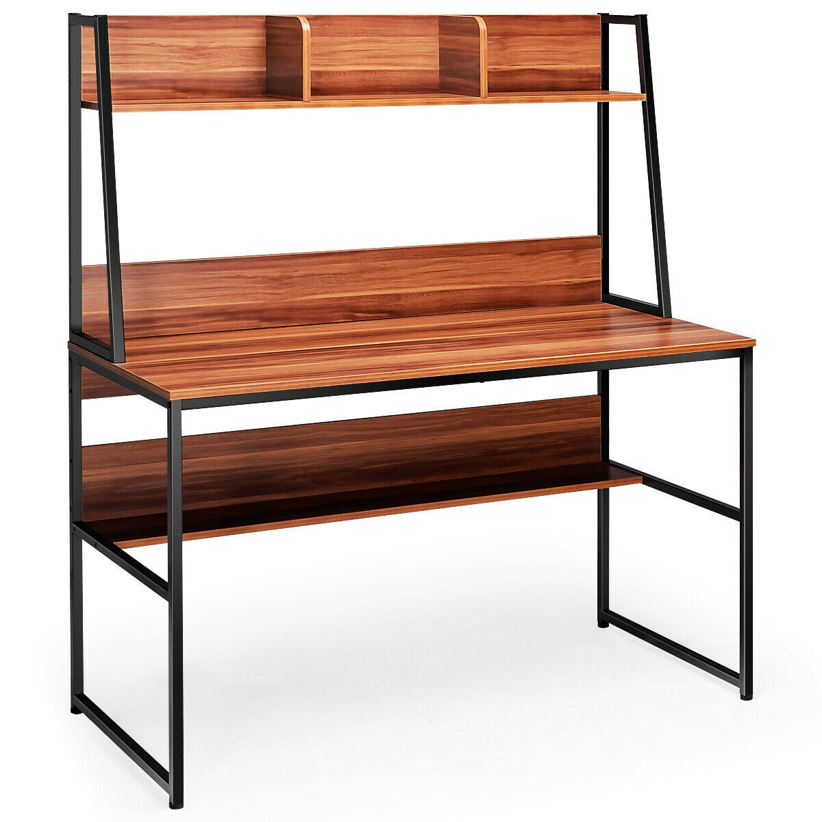 47-Inch Computer Desk Writing Study Table Workstation-BrownÂ