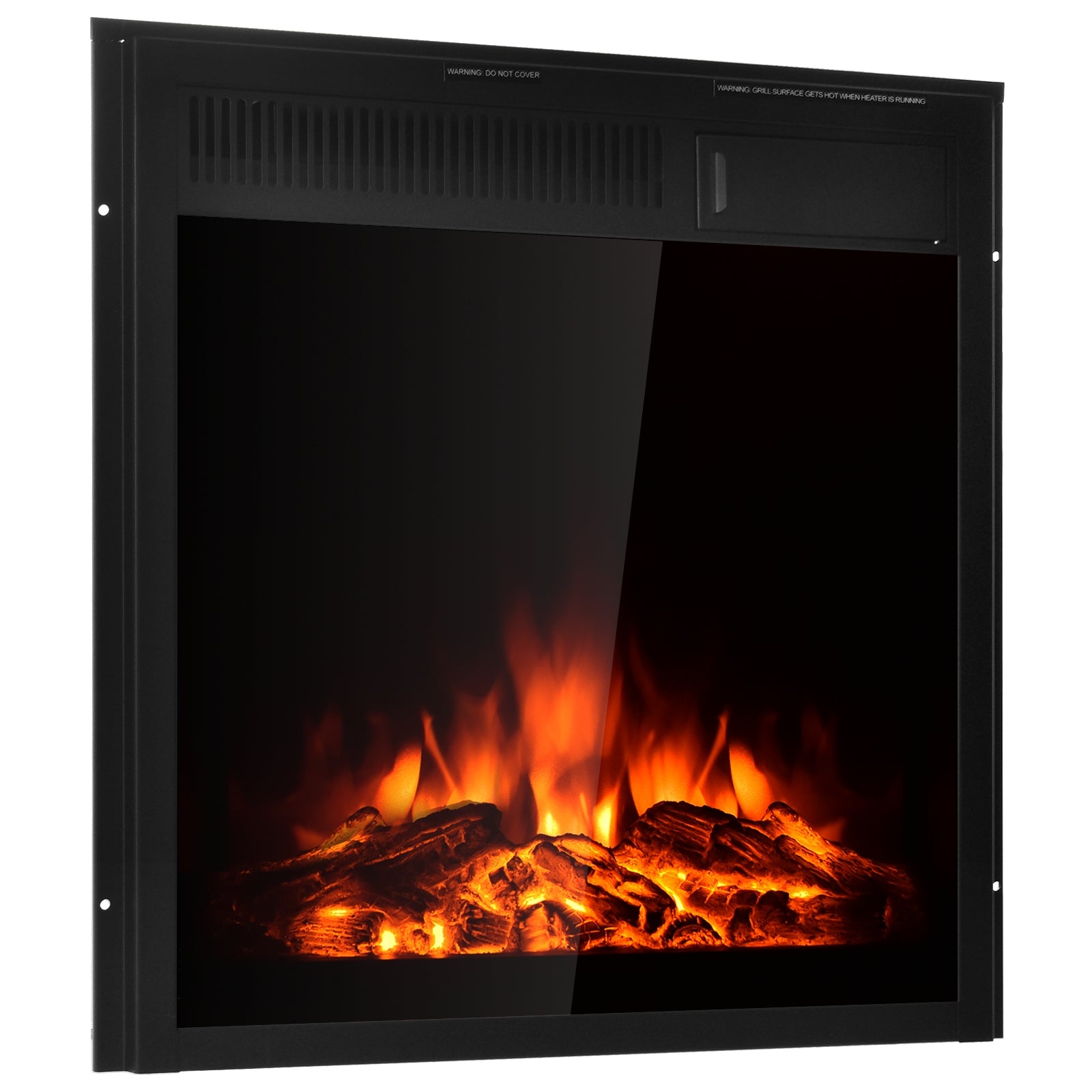 22.5 Inch Electric Fireplace Insert Freestanding and Recessed HeaterÂ