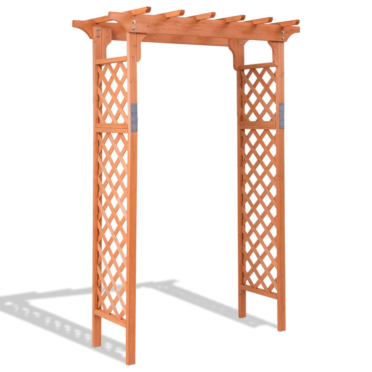 7 Feet Garden Wooden High Arbor Arch Plant PergolaÂ