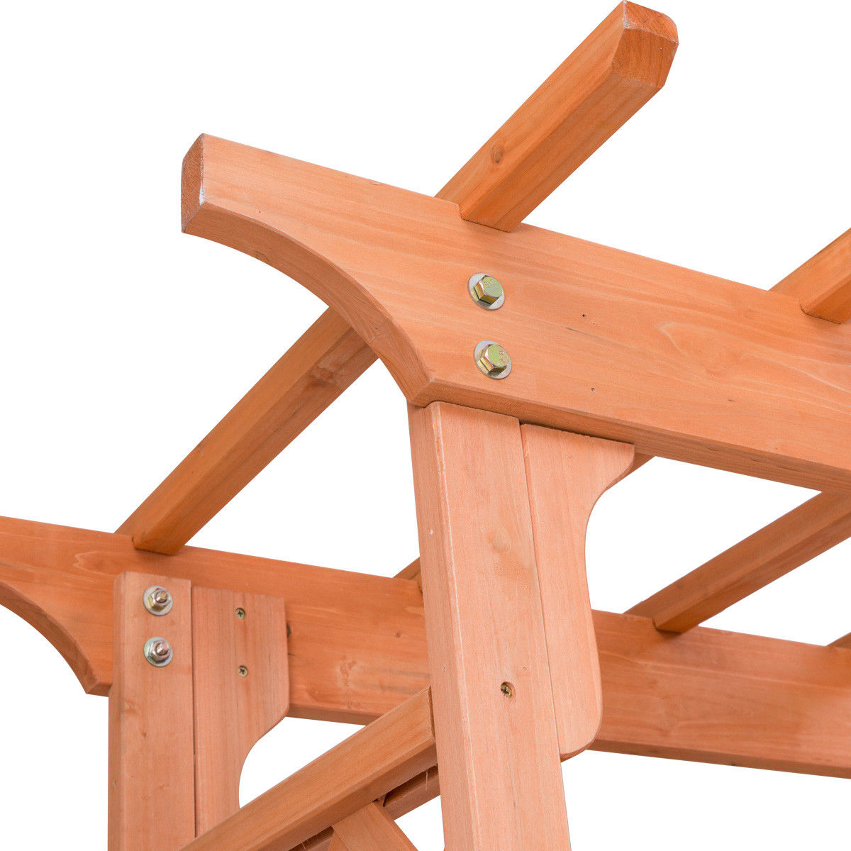 7 Feet Garden Wooden High Arbor Arch Plant PergolaÂ