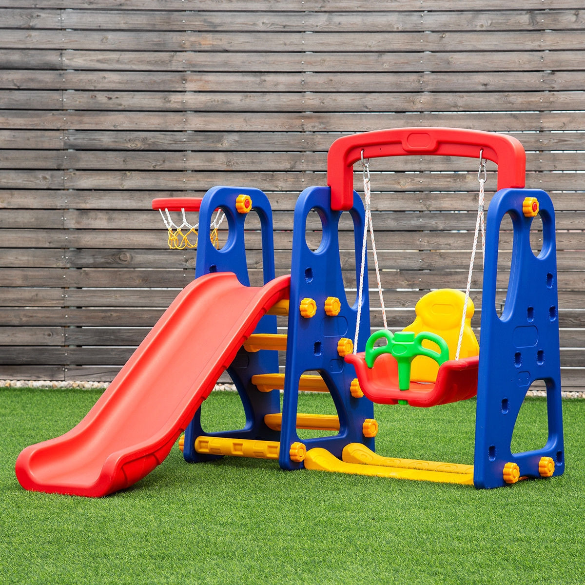 3-in-1 Junior Children Climber Slide PlaysetÂ