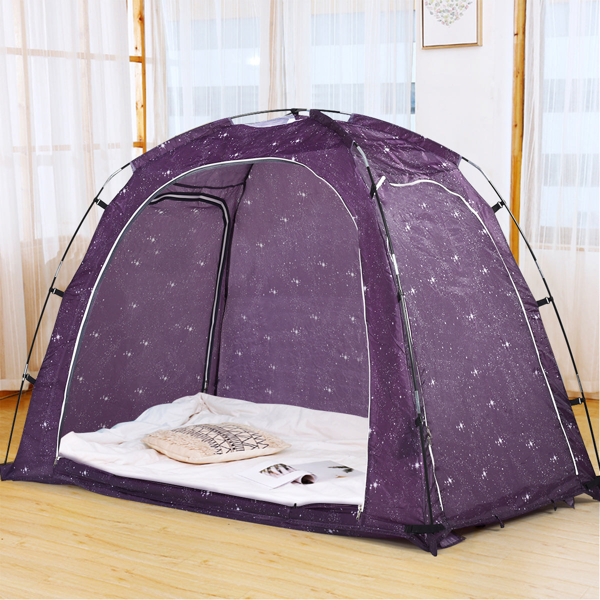 Bed Tent Indoor Privacy Play Tent on Bed with Carry BagÂ