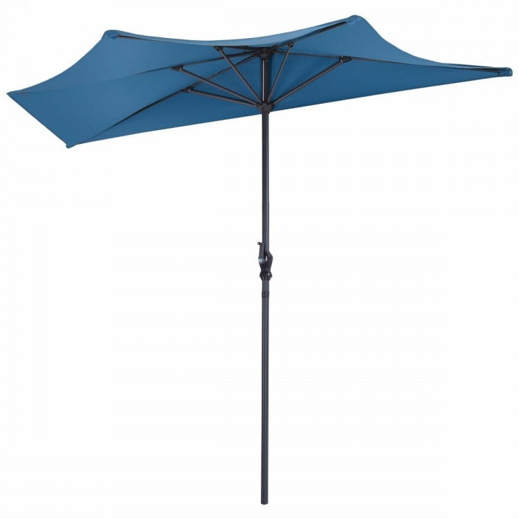 9 Feet Patio Bistro Half Round Umbrella without Weight Base