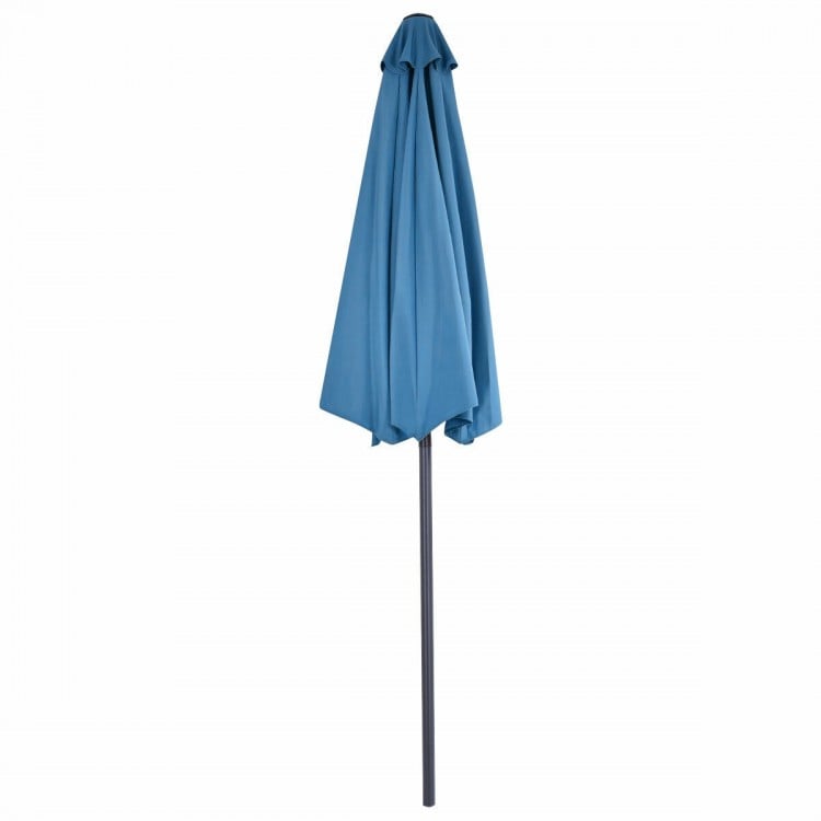 9 Feet Patio Bistro Half Round Umbrella without Weight Base