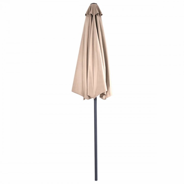 9 Feet Patio Bistro Half Round Umbrella without Weight Base