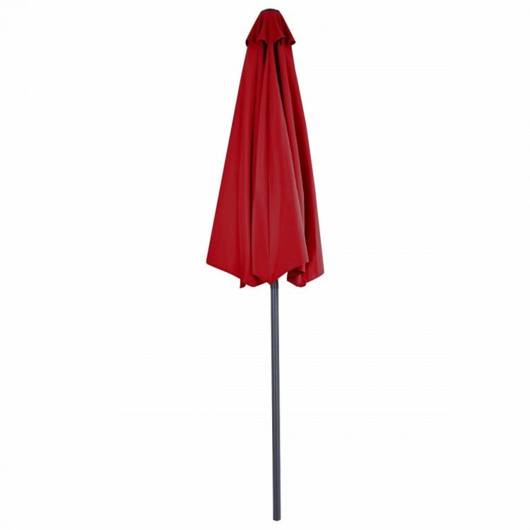 9 Feet Patio Bistro Half Round Umbrella without Weight Base