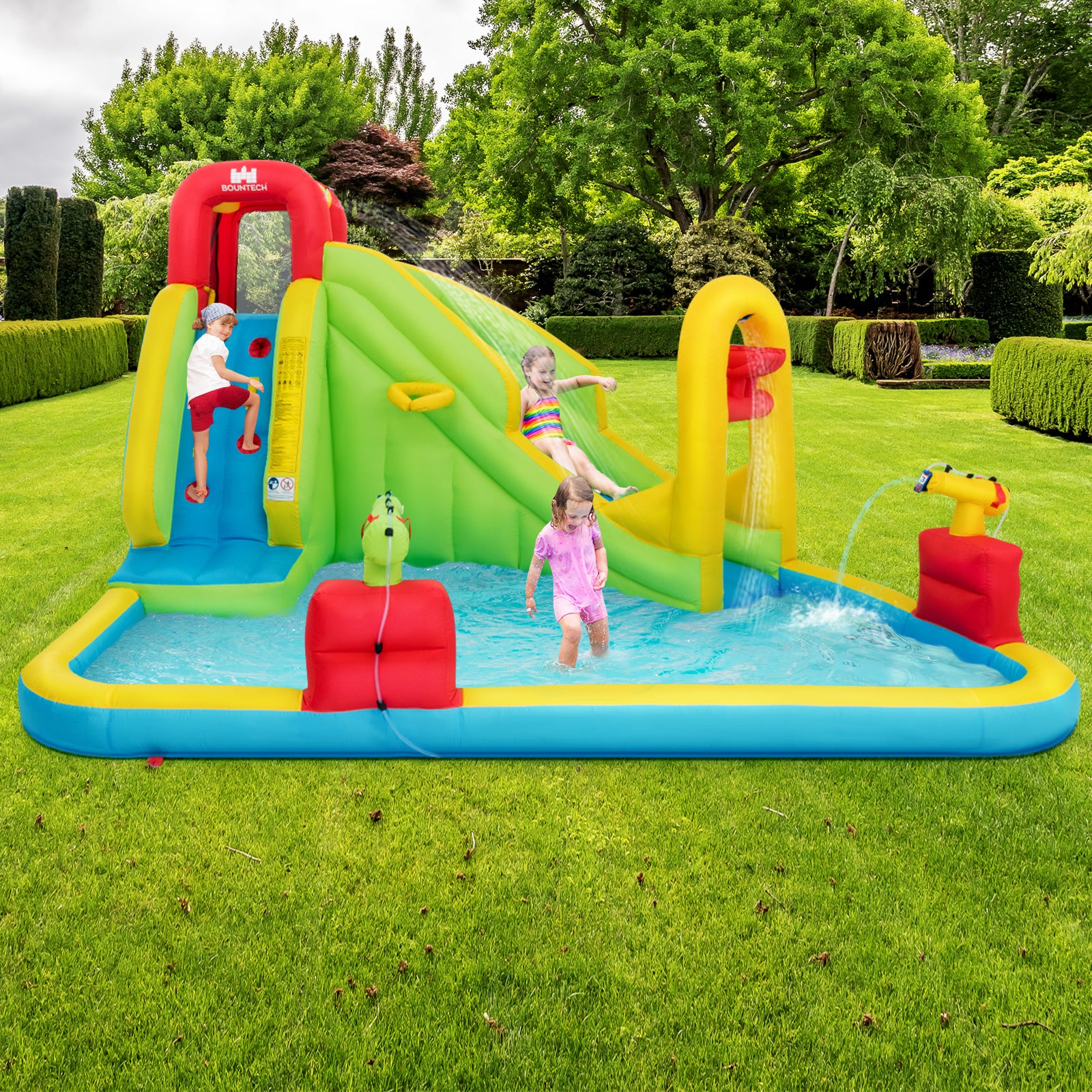 Outdoor Inflatable Water Bounce House with 480W BlowerÂ