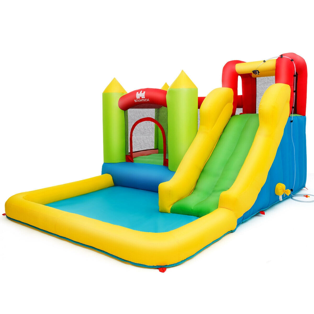 Inflatable Bounce House Water Slide Jump Bouncer without BlowerÂ
