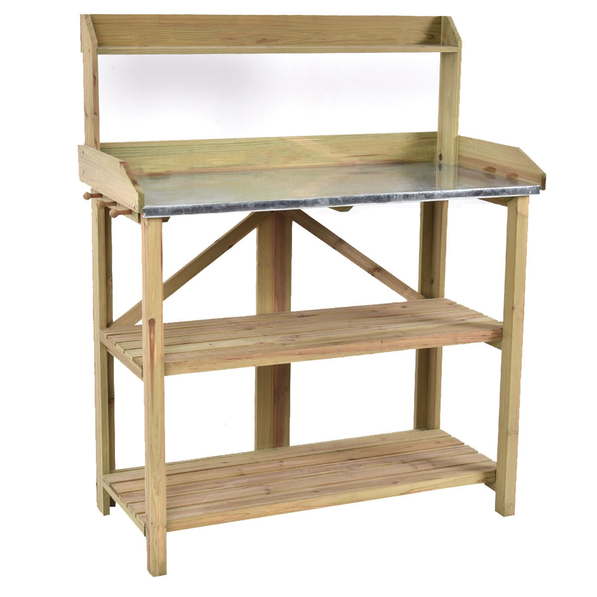 Garden Wooden Planting Bench Work StationÂ