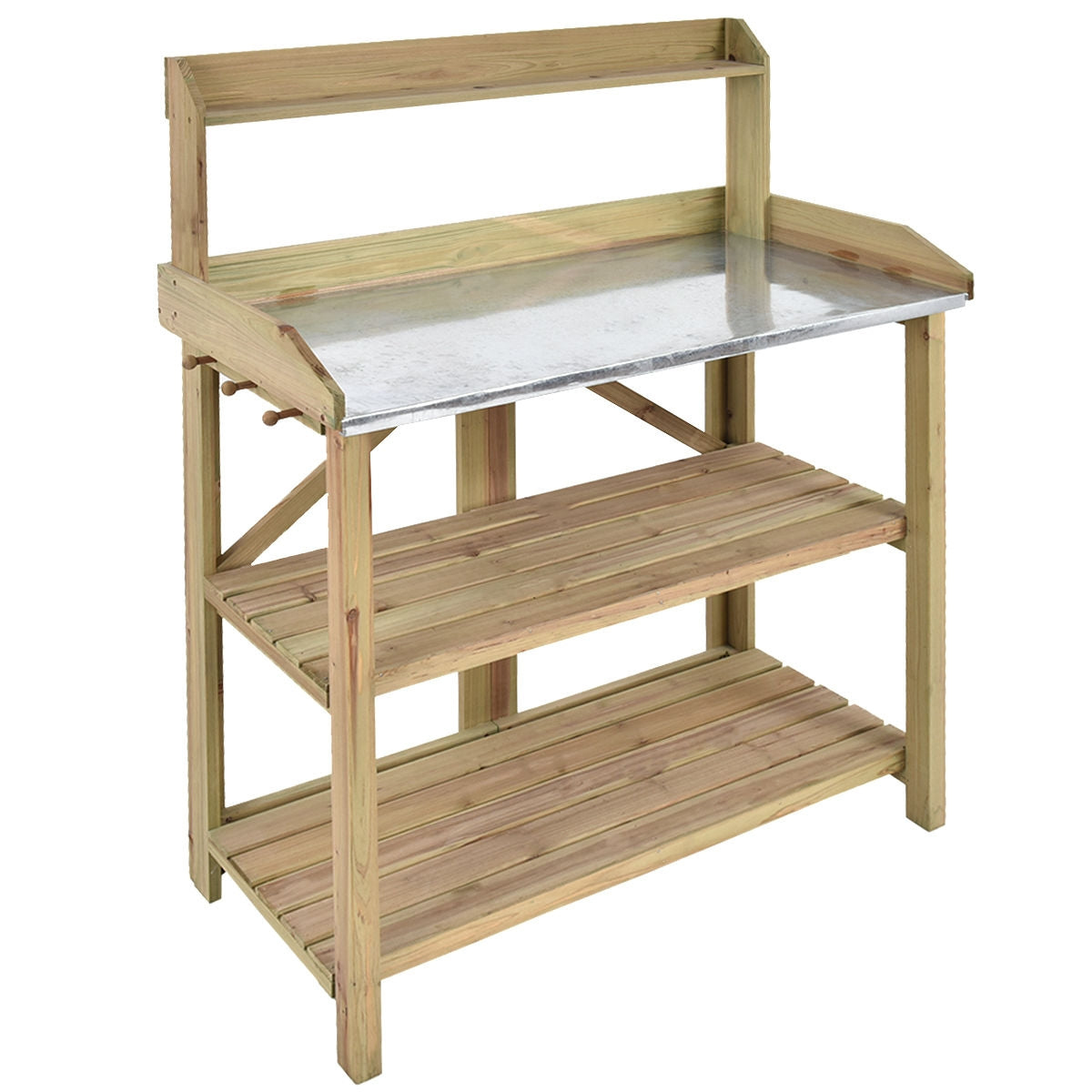 Garden Wooden Planting Bench Work StationÂ