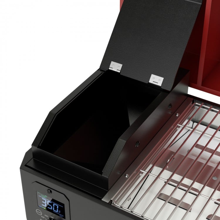 Outdoor Portable Tabletop Pellet Grill and Smoker with Digital Control System for BBQ