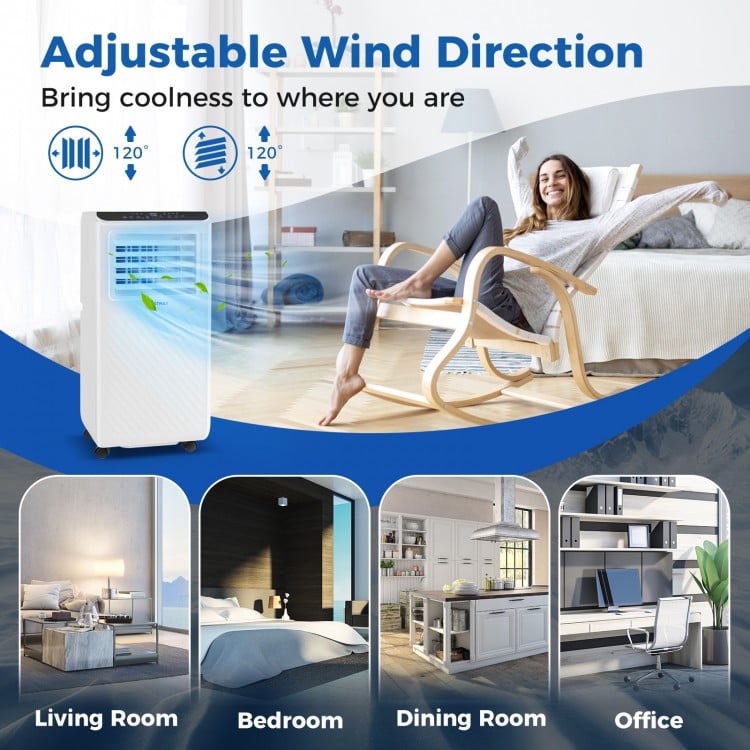 8000 BTU Portable Air Conditioner 3 in 1 Floor AC Unit with Fan and Dehumidifier