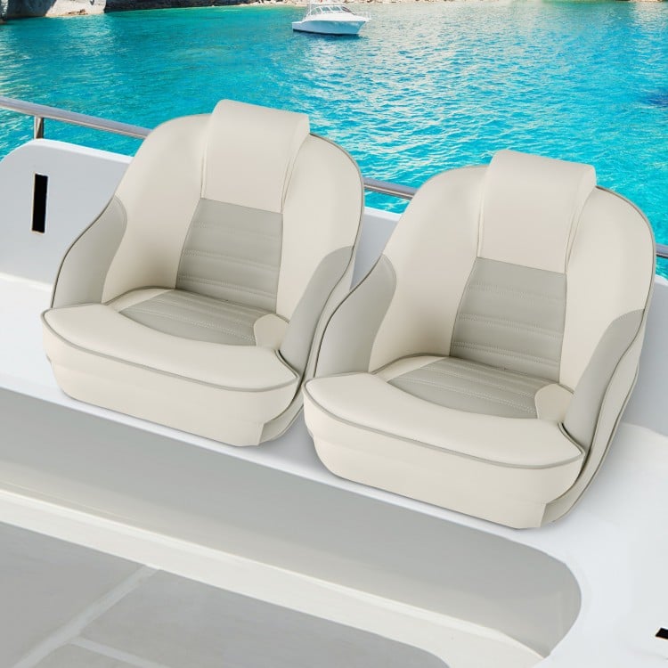 Captain Bucket Seat with Waterproof PVC Leather for Boat Sightseeing