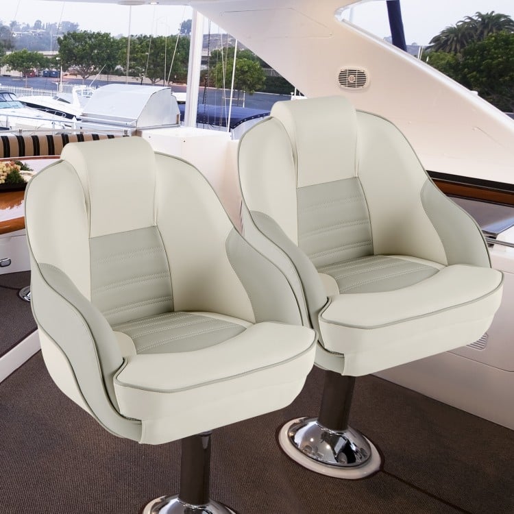 Captain Bucket Seat with Waterproof PVC Leather for Boat Sightseeing