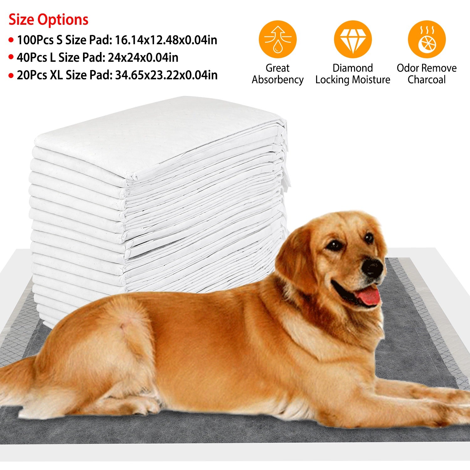 20Pcs Dog Pee Training Pads Super Absorbent Leak-proof Quick Dry Pet Pee Wee Poo Toilet Mats Disposable Potty Train XL