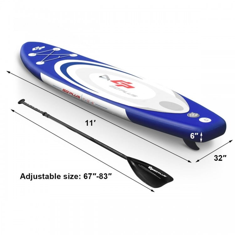 10/11 Feet Inflatable Stand Up Paddle Surfboard with Bag for Adults with All Skill Levels