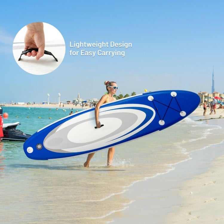 10/11 Feet Inflatable Stand Up Paddle Surfboard with Bag for Adults with All Skill Levels