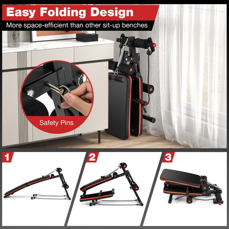 Multifunctional Sit-Up Bench – 4 Position Adjustable Workout Bench