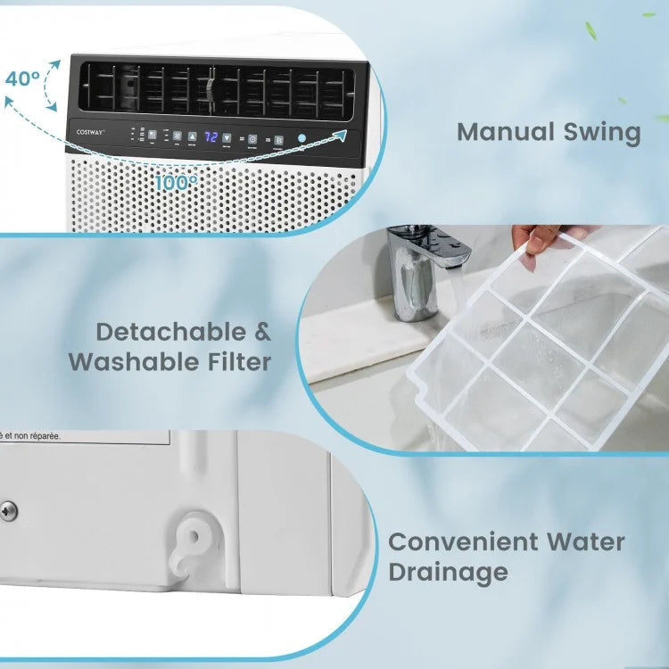 10000/12000 BTU Window Air Conditioner with Remote Control, Energy Saver & Sleep Modes