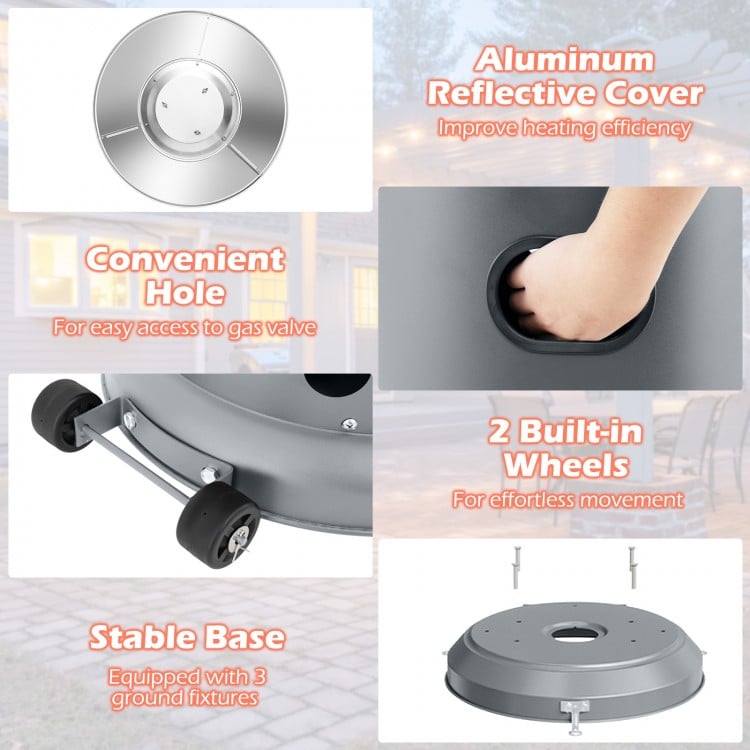 50000 BTU Propane Patio Heater with Round Table Design