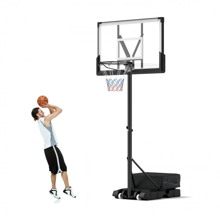 Portable Adjustable Basketball Hoop System (4.1–10 ft) – Indoor & Outdoor