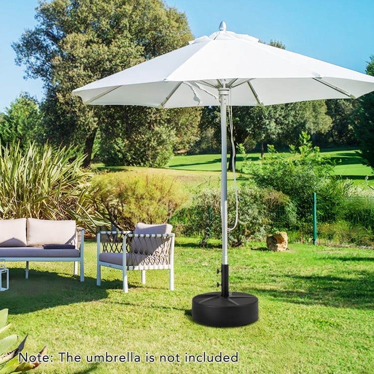 Patio Umbrella Base 88LBS Capacity Water and Sand Fillable Market Table Umbrella Stand