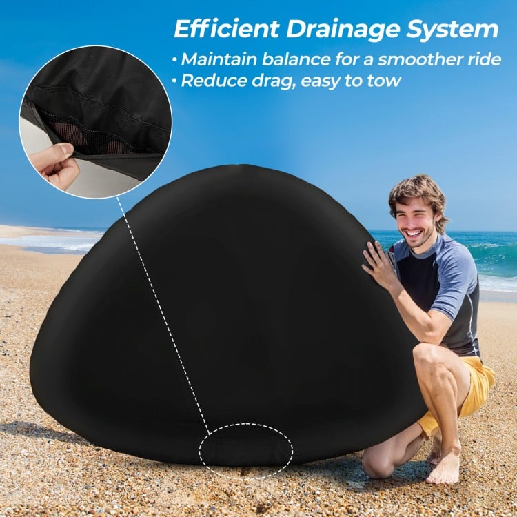 Towable Tube with Quick Connector and Drainage for Boating