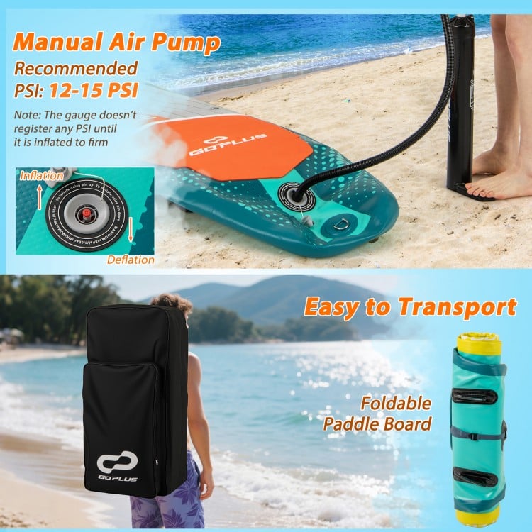 11 Feet Inflatable Stand Up Paddle Board with Kayak Seat for Adults