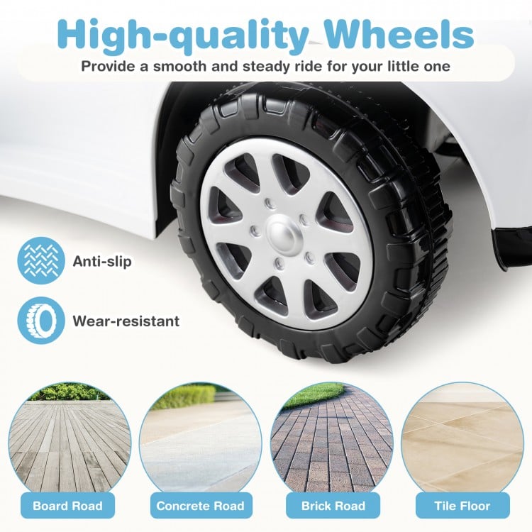 3 in 1 Push Car for Toddler Stroller Sliding Walking Car for Boys and Girls-White