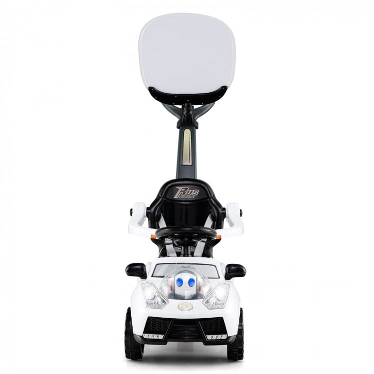 3 in 1 Push Car for Toddler Stroller Sliding Walking Car for Boys and Girls-White