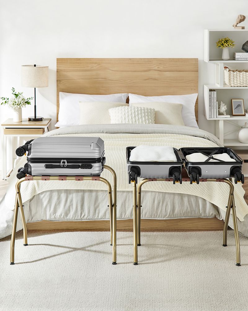 SONGMICS Folding Luggage Rack