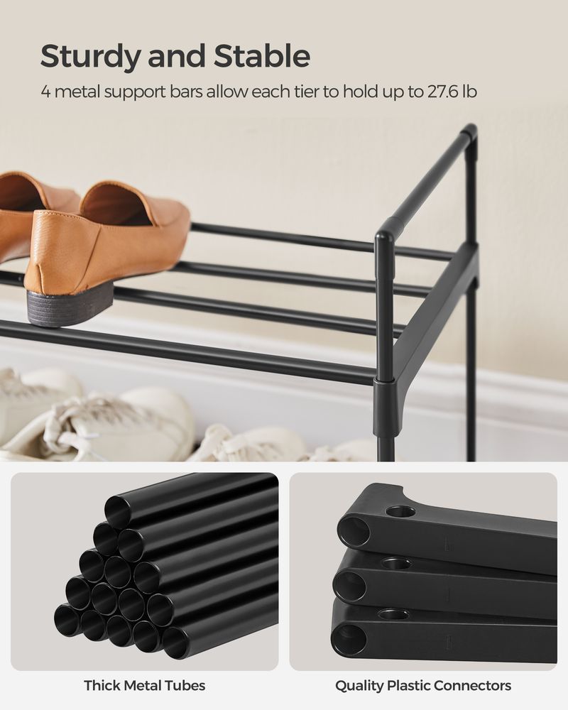 SONGMICS Metal Shoe Rack
