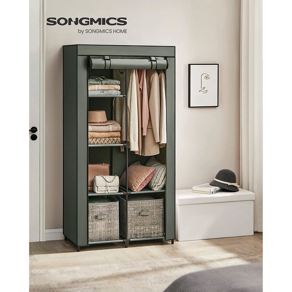 SONGMICS Clothes Storage Organizer with 6 Shelves