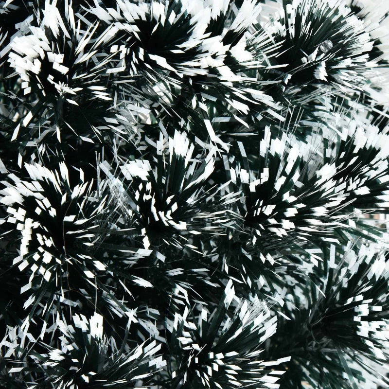 HOMCOM Pre-Lit LED Optical Fiber Christmas Tree with Stand