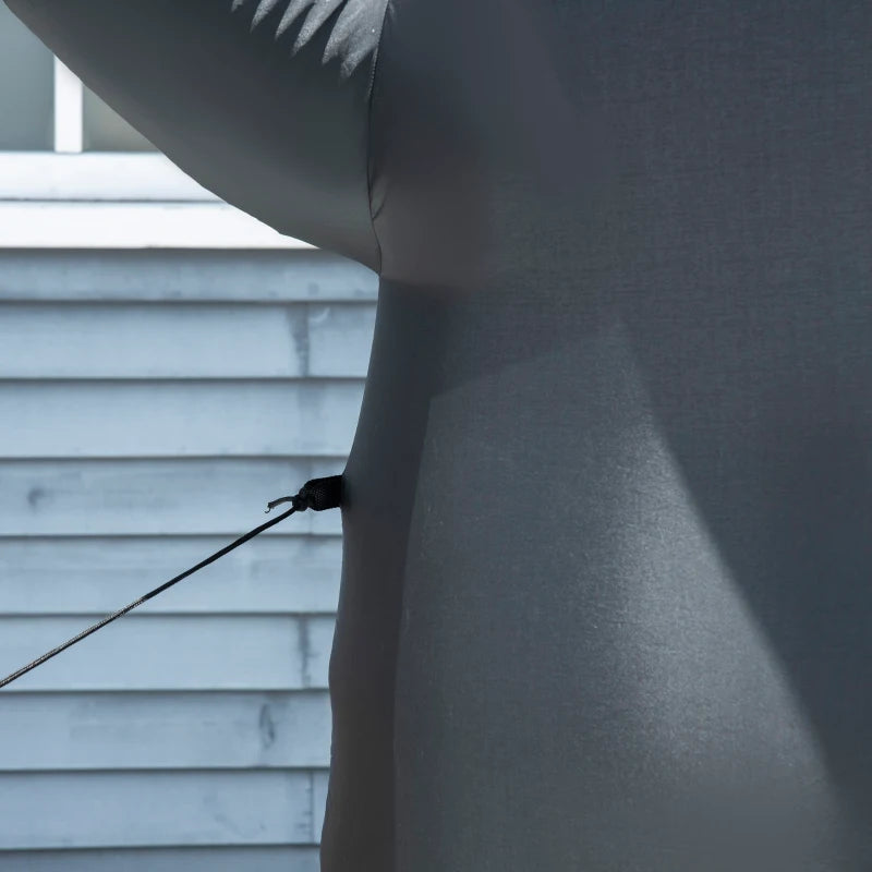 HOMCOM 8FT Inflatable Christmas Penguin, LED Lighted Blow Up Holiday Decoration for Indoor & Outdoor Yard Display