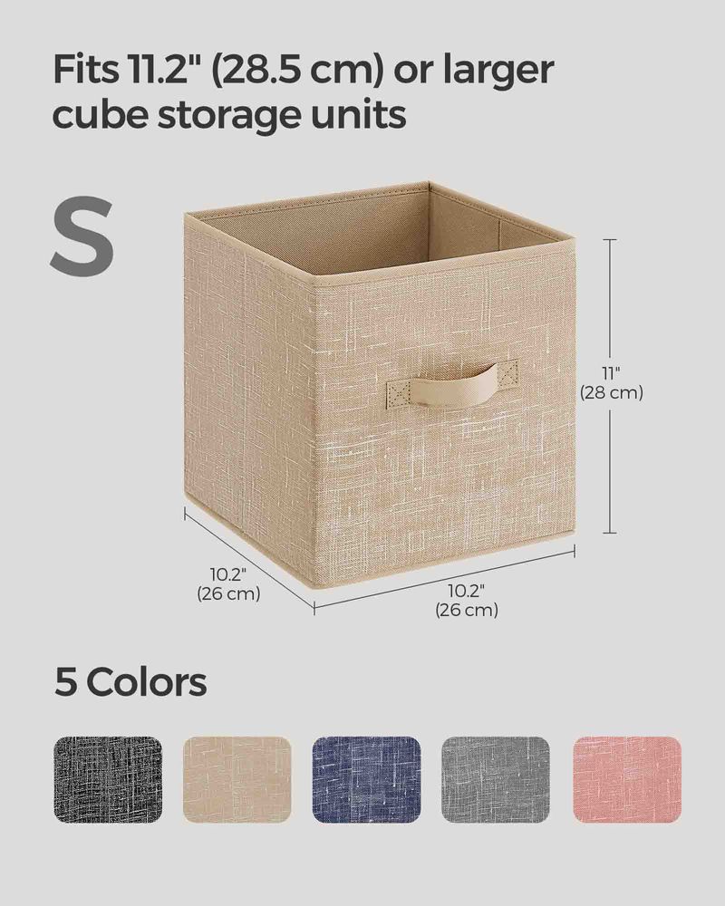 SONGMICS Set of 8 Foldable Storage Cubes